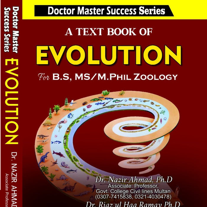 A Text Book Of EVOLUTION BS MS M Phil Dr Nazir Ahmad Riaz Ul Haq Ramay