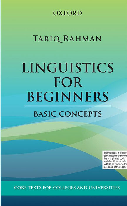 Linguistics for Beginners Basic Concepts by Tariq Rahman