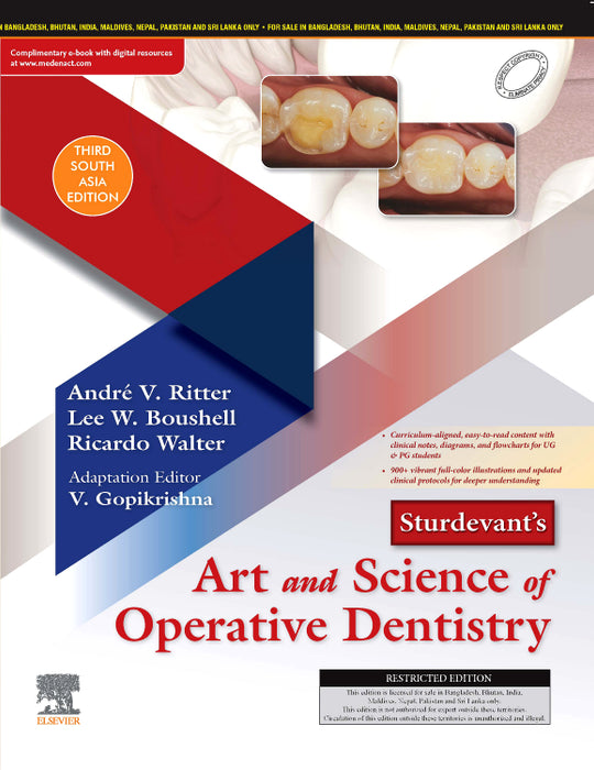 Sturdevant Art and Science Of Operative Dentistry 8th Edition by Andre V Ritter