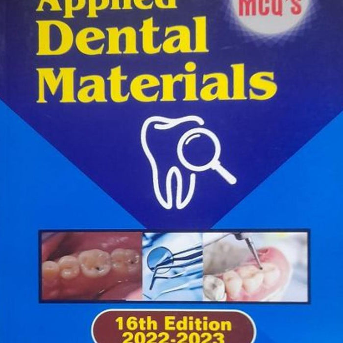 Applied Dental Materials 16th Edition By John F Mccabe Angus W G Walls