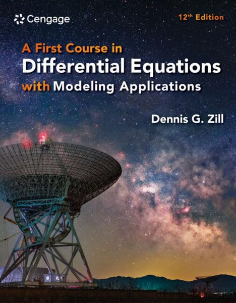 A First Course in Differential Equations 12th