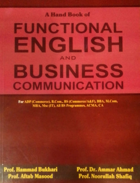 A Hand Book Of Functional And Business Communication 