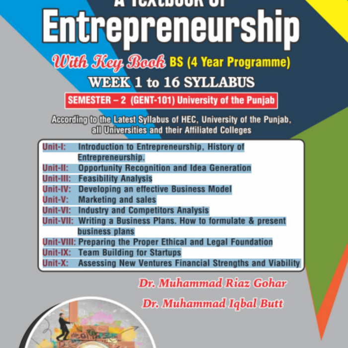 A Textbook of Entrepreneurship For BS with Key Book
