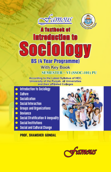 A Textbook of Introduction to Sociology For BS - With Key Book