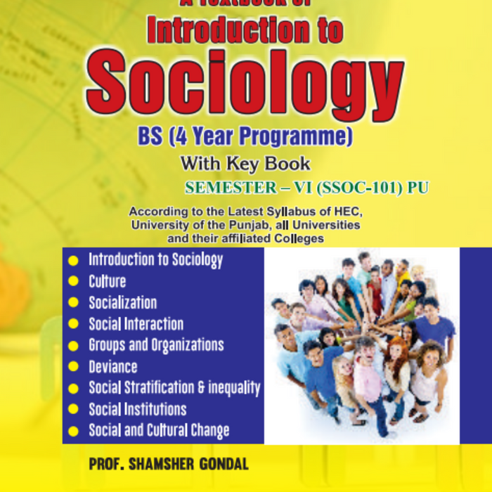 A Textbook of Introduction to Sociology For BS - With Key Book
