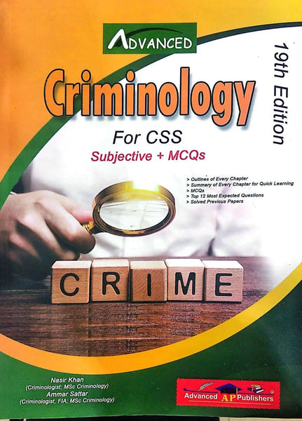 Advanced Criminology For CSS 