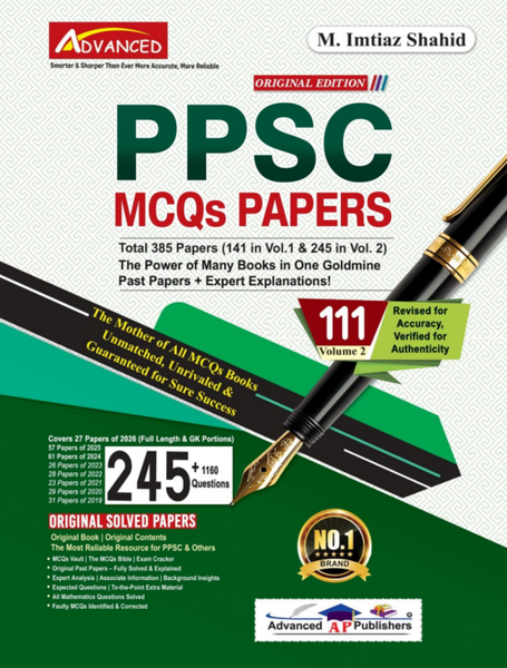 Advanced PPSC MCQs Model Papers 111