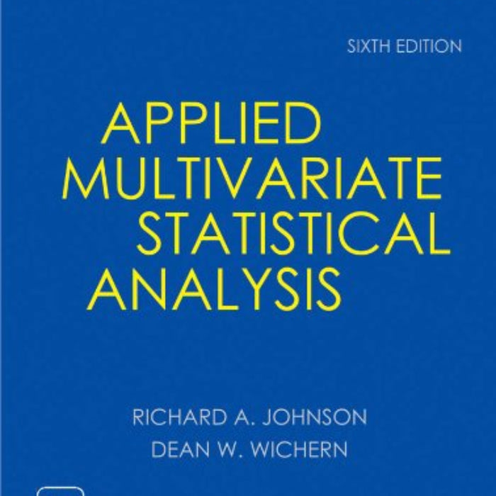 Applied Multivariate Statistical Analysis 6th Edition 