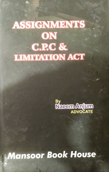 Assingments On C.P.C & Limitation Act 