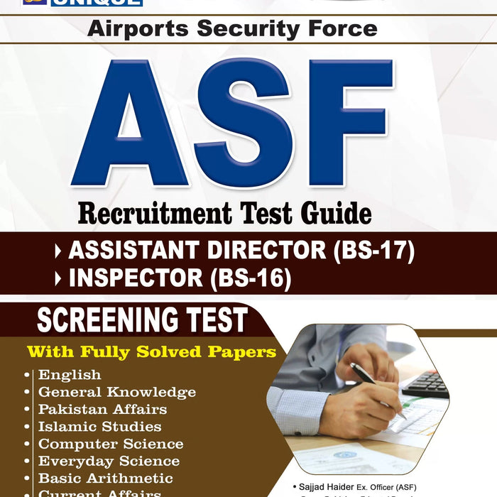 ASF Test Guide ( Assistant Director BS-17) + ( Inspector BS-16)