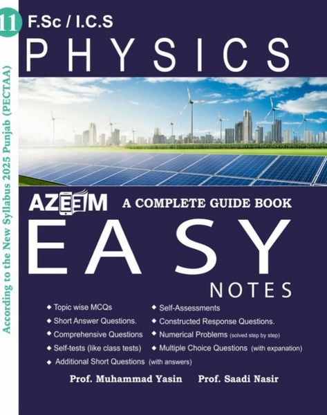 Azeem Easy Notes Physics For Class 11th