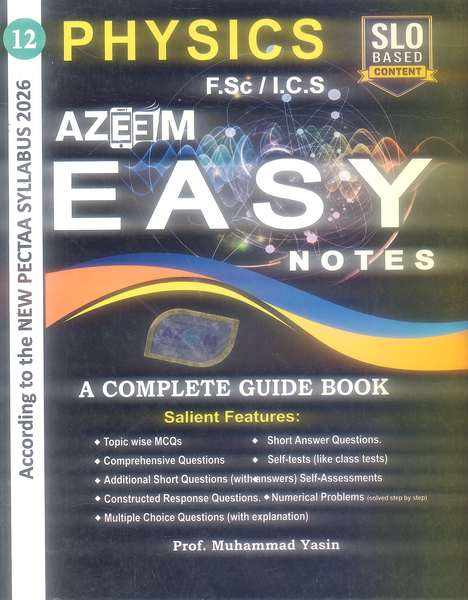 Azeem Easy Notes Physics For Class 12th