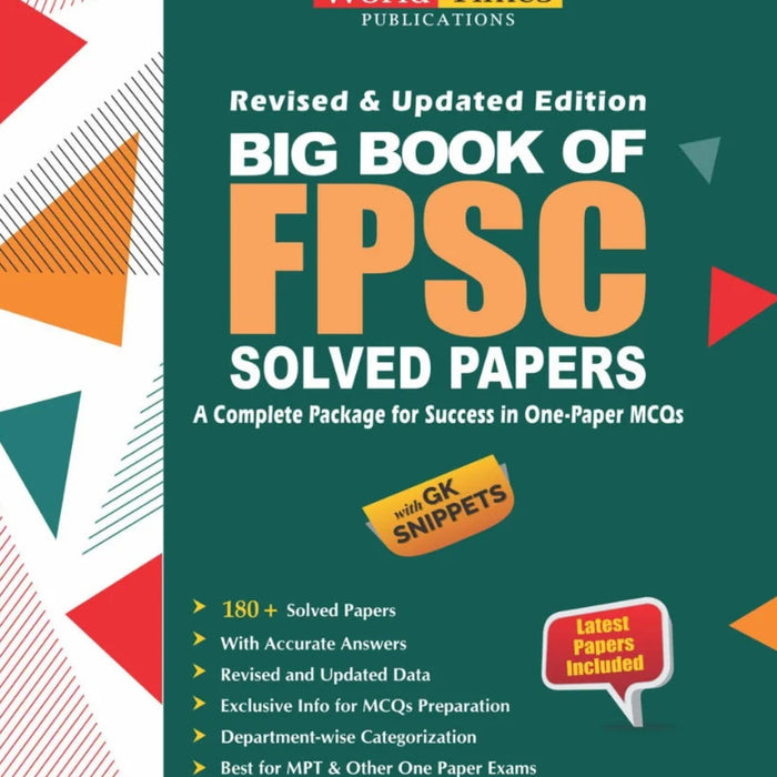 Big Book Of FPSC Solved Papers 