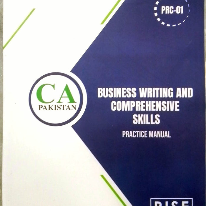 CA Rise PRC-01 Business Writing And Comprehension Skills Practice Manual