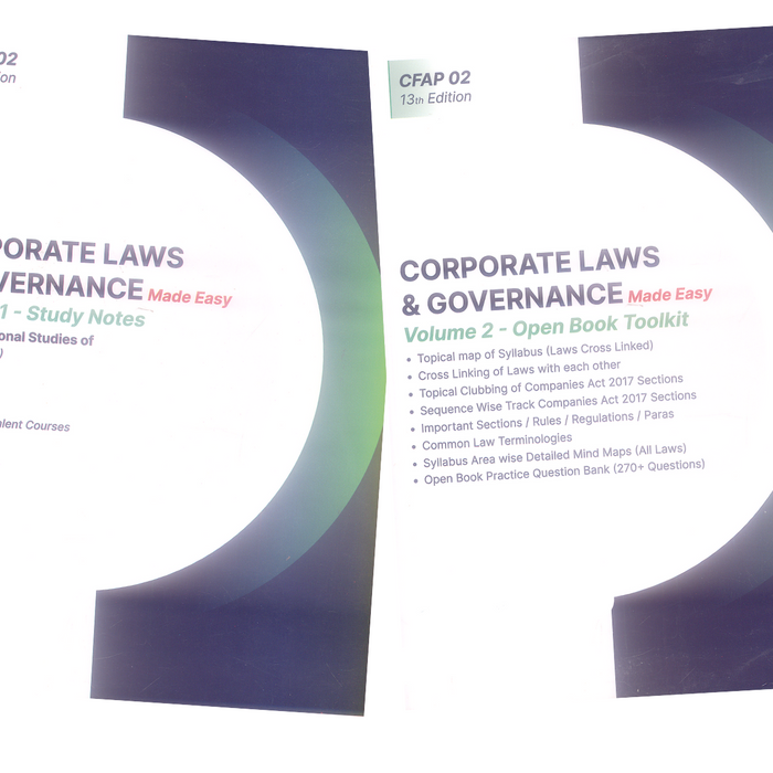 CFAP 02 Corporate Laws & Governance 