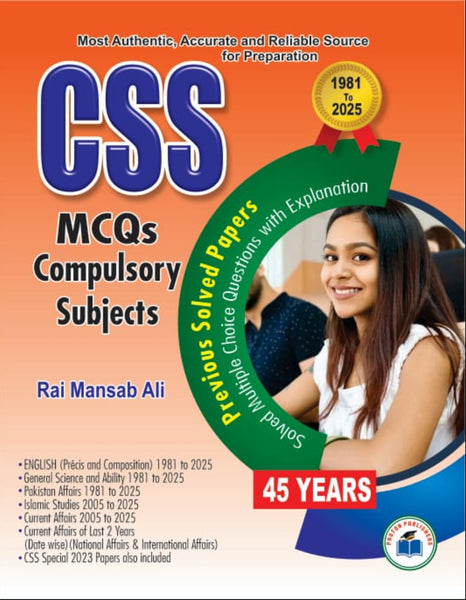 CSS Compulsory Subject MCQs