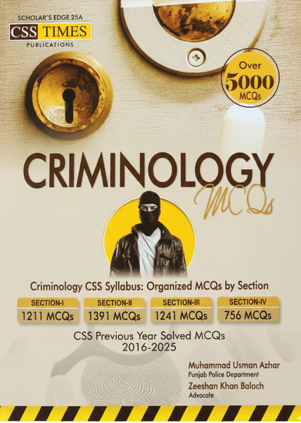 CSS Times Criminology MCQs