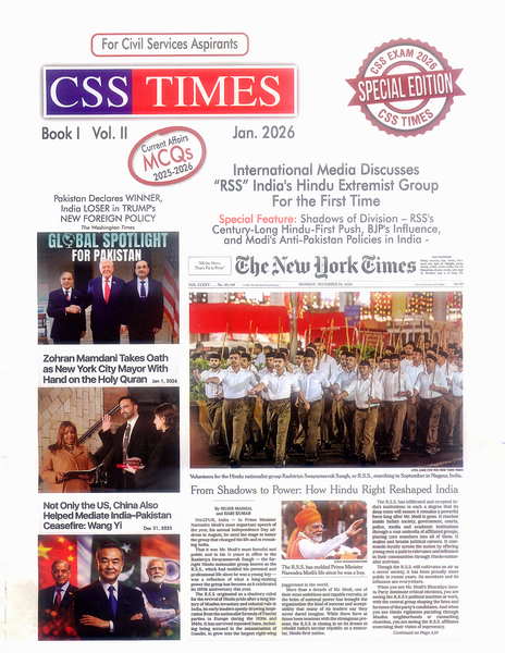 CSS Times Monthly Current Affairs January 2026