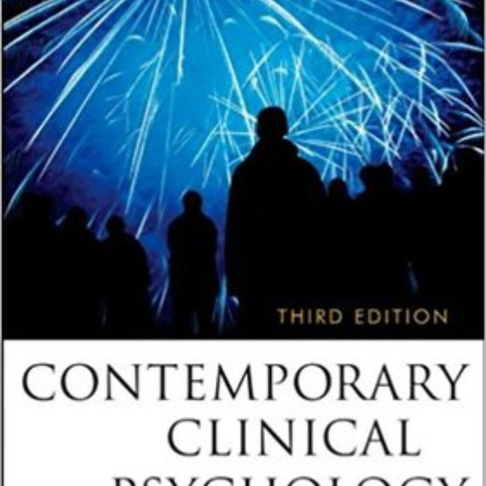 Contemporary Clinical Psychology 3rd Edition