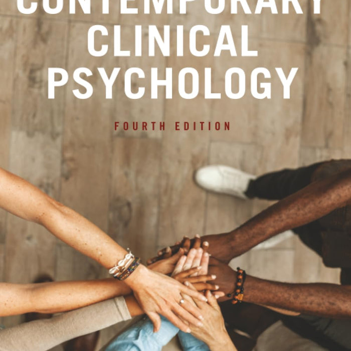 Contemporary Clinical Psychology 4th Edition 
