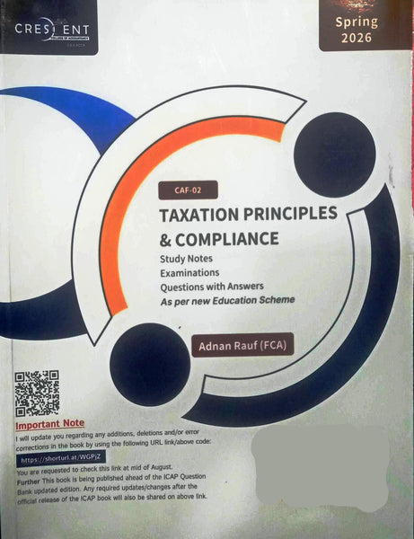 CAF-02 Taxation Principles And Compliance by Adnan Rauf