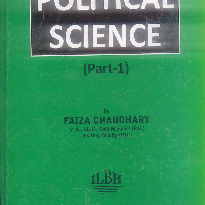 Political Science For LLB 5 Years Part 01 By Faiza Chaudhary