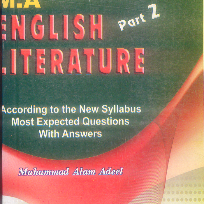 Daniyal M.A English Literature Part 2 