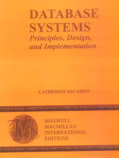 Database Systems Principles Design And Implementation