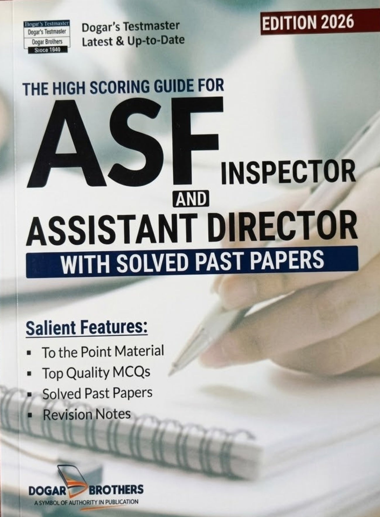 Asf Rhodes ASF Inspector And Assistant Director With Solved Past Papers - Dogar ...