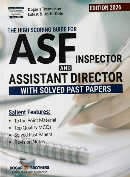 Dogar ASF Inspector And Assistant Director With Solved Past Papers 