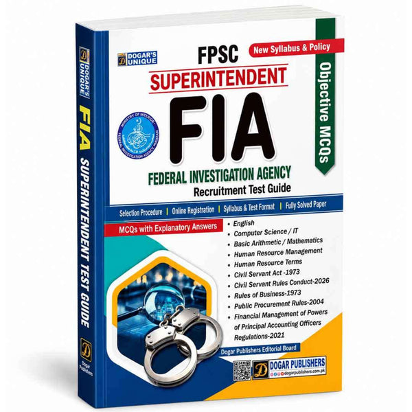 Dogar FIA Superintendent MCQs Recruitment Guide