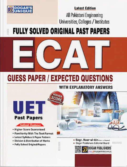 Dogar Pypar ECAT Fully Solved Original Past Papers - Dogar – BooksNbooks
