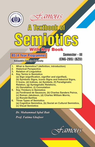 Famous A Textbook of Semiotics