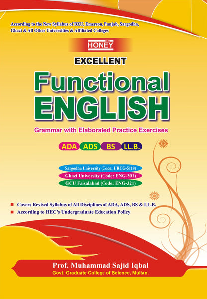 Honey Functional English By Prof. Muhammad Sajid Iqbal