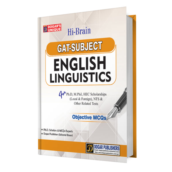 GAT-Subject English Linguistics  MCQs For Ph.D NTS - Dogar