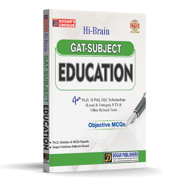 GAT-Subject Education MCQs For Ph.D NTS - Dogar