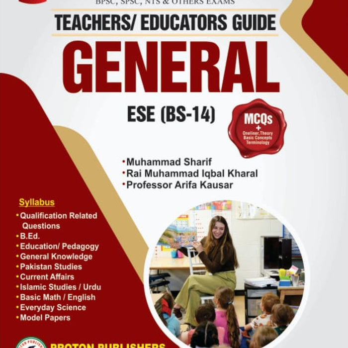 General Teachers/ Educators Guide MCQs - ESE (BS-14)