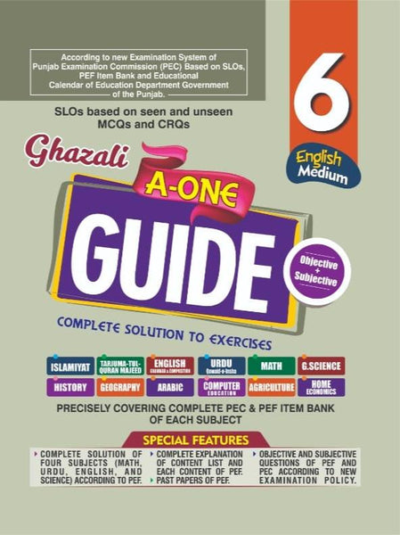 Ghazali A One Guide For Class 6