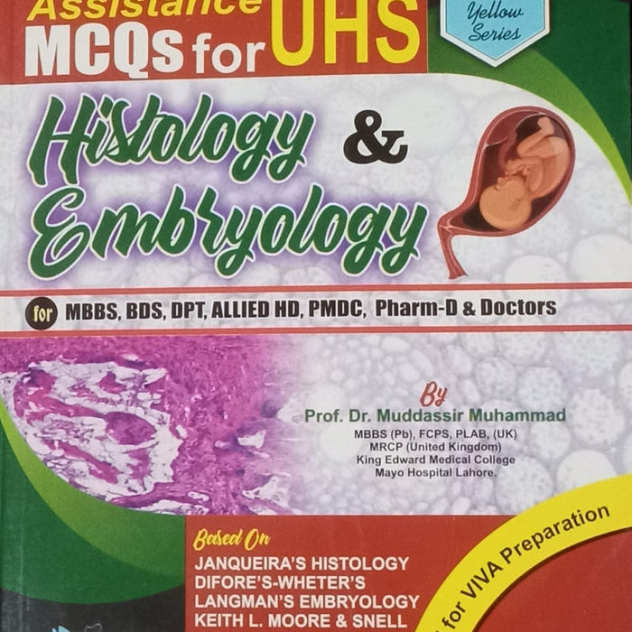 MCQs History And Embryology 