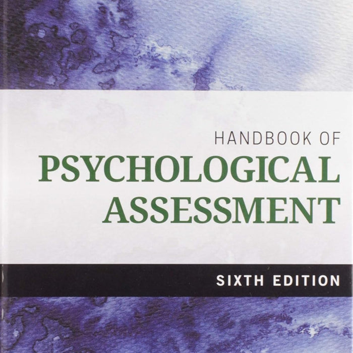 Handbook of Psychological Assessment 6th Edition 