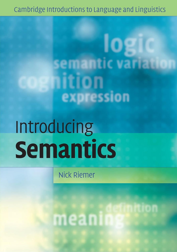 Introducing Semantics by Nick Riemer (Author) – BooksNbooks