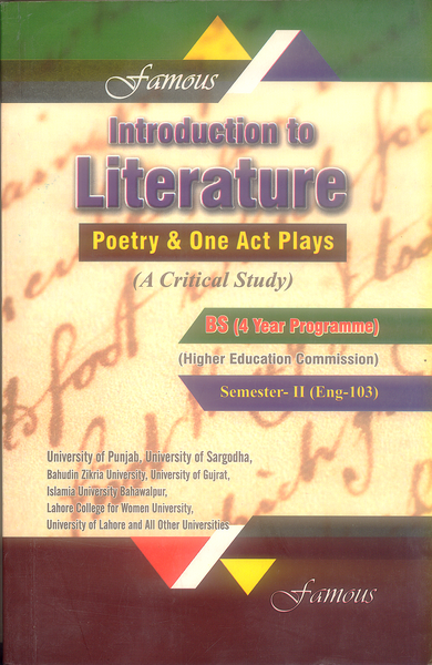 Introduction to Literature For BS (Critical Study)