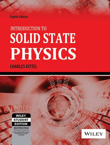 Introduction to Solid State Physics 8th Edition 