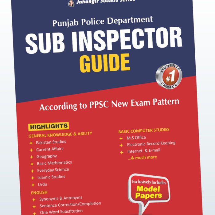Ali Sab Inspector Sub Inspector Guide For PPSC - JWT – BooksNbooks