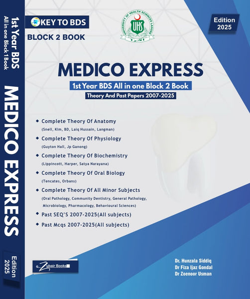 KEY TO BDS Medico Express Block 2 For 1st Year BDS