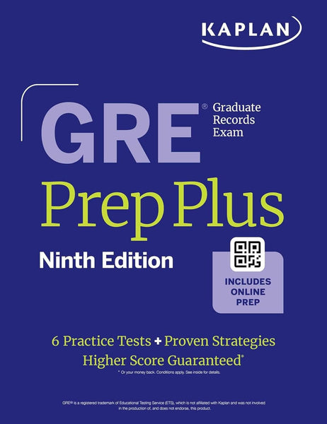 Kaplan GRE Prep Plus 9th Edition - 2026