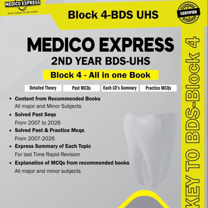Key To BDS Medico Express - Block 4 2nd Year BDS