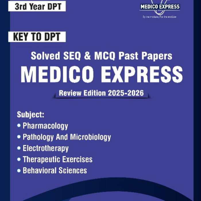 Key To DPT 3rd Year Solved SEQs & MCQs Past Papers