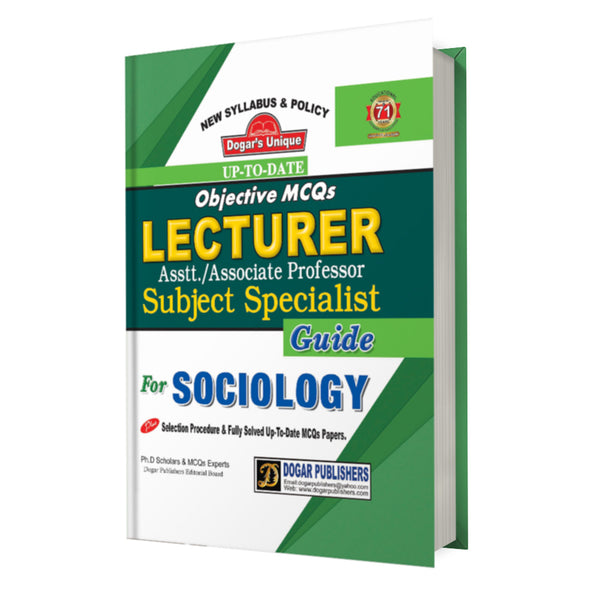 Lecturer Sociology Subject Specialist Recruitment Guide by Dogar