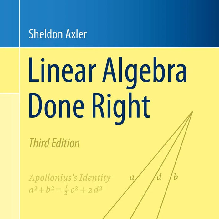 Linear Algebra Done Right 3rd Edition by Sheldon Axler